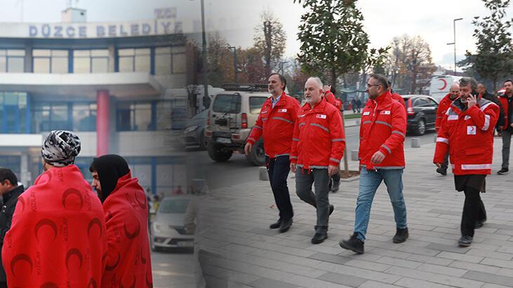 Kızılay, Düzce’deki depremin ardından bölgede çalışmalara başladı