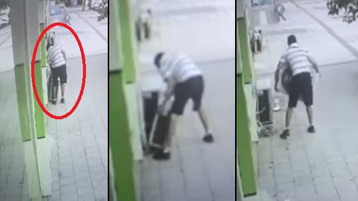 Klima motorunu çalarken polise yakalandı