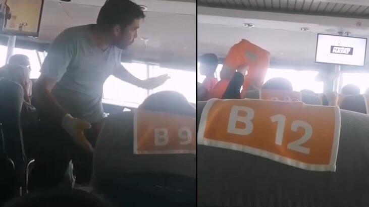 Korku dolu anlar! Fırtınaya denizin ortasında yakalandılar