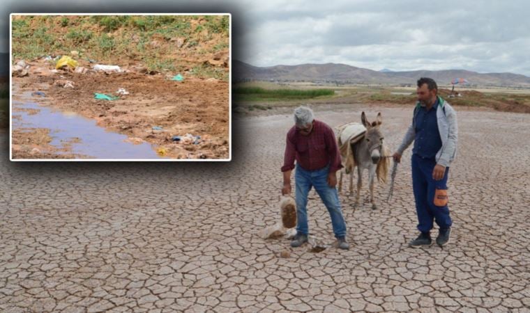 Korkulan oluyor: Kuraklıktan etkilenen Tuz Gölü’nde kirlilik de başladı