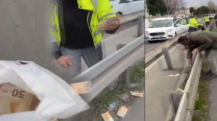 Kuryenin düşürdüğü 150 bin euro yola saçıldı! 85 bin euro kayıp