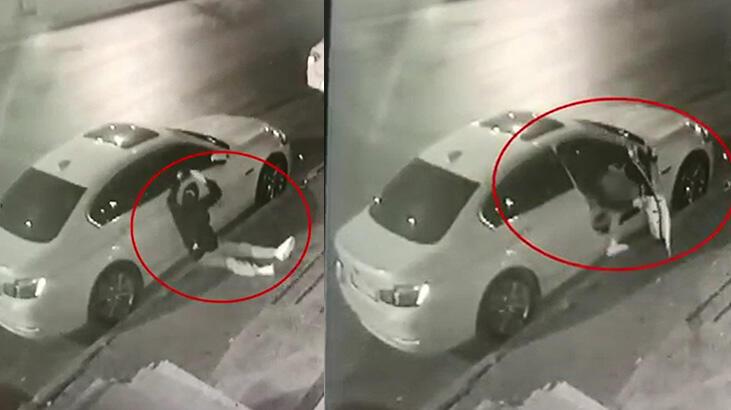 Lüks otomobilin hayalet göstergesini saniyeler içinde çaldı