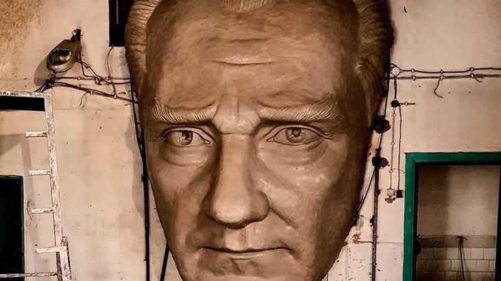 Malatya’da 4,5 metrelik Atatürk maskı yapılıyor