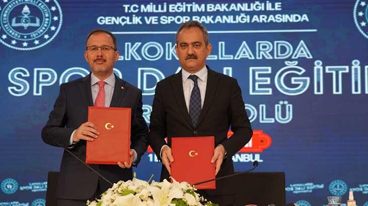 Milli Eğitim Bakanlığı ile Gençlik ve Spor Bakanlığı arasında ‘spor dalı eğitimi’ protokolü imzalandı