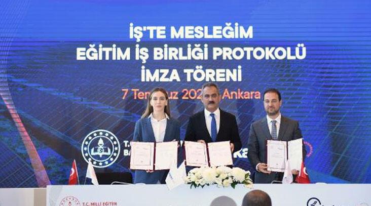 Milli Eğitim Bakanlığı ile Kalyon PV arasında iş birliği protokolü