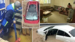 Mudanya’da yağışlarda 37 ev, 29 iş yeri ile 3 araç hasar gördü