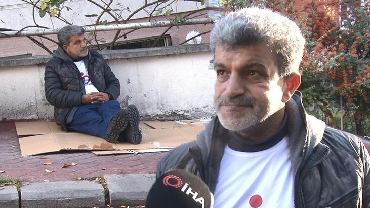 Oğlu kaçırılan babadan Ankara’da, HDP önünde eylem