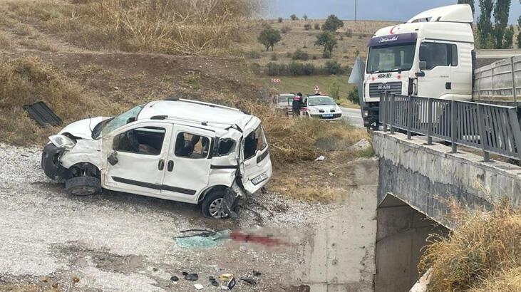 Ölüm mezarlık yolunda yakaladı! 3 metreden aşağı uçtu