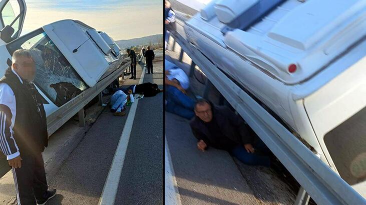 Osmaniyespor taraftarlarını taşıyan minibüs kaza yaptı! 1 ölü, 9 yaralı