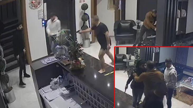 Otelde film gibi çatışma!