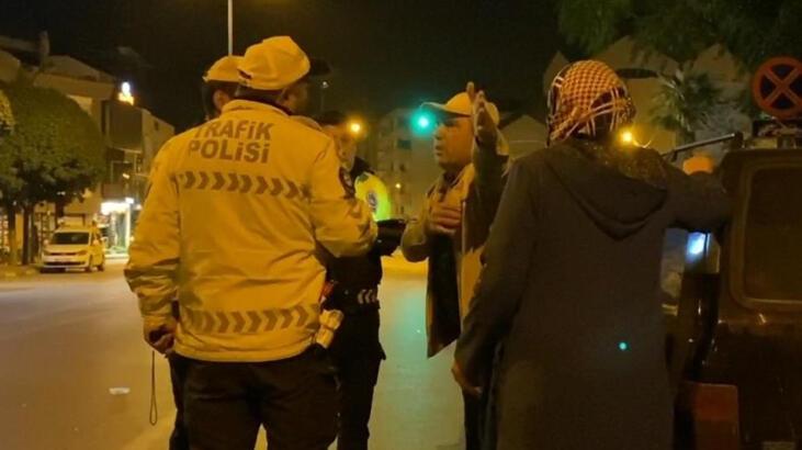 Polisin sürücü ile imtihanı! ‘Plakama cezayı yazarsın’