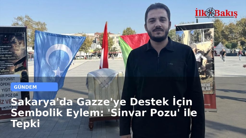 Sakarya’da Gazze’ye Destek İçin Sembolik Eylem: ‘Sinvar Pozu’ ile Tepki