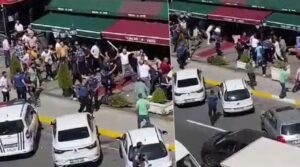 Silah, sandalye, yumruk, tekme…Kira zammı kavgasından dehşete düşüren yeni görüntü
