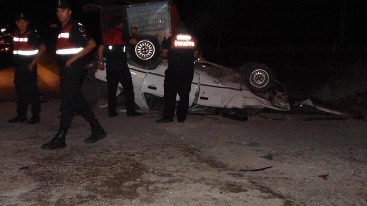 Sinop’ta kaza yapan araç kağıt gibi ezildi