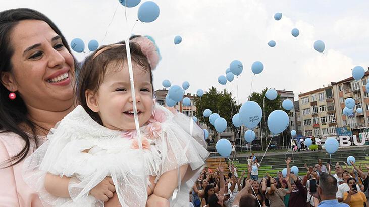 SMA’lı İdil Ayşe için 1 milyon 948 bin dolar toplandı! ABD’ye balonlarla uğurlandı