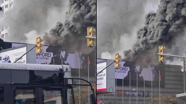 Son dakika… İstanbul’da Beşiktaş’ta AVM yangını