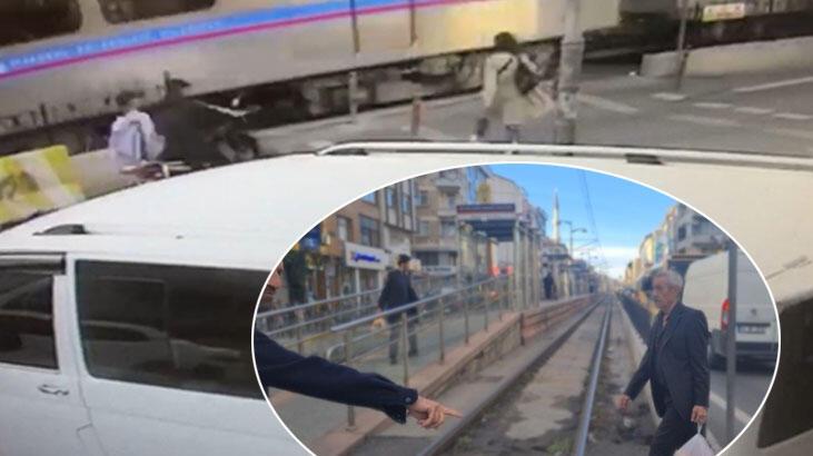 Sultangazi’de feci kaza, tramvaya çarpan motosikletteki metrelerce sürüklendi