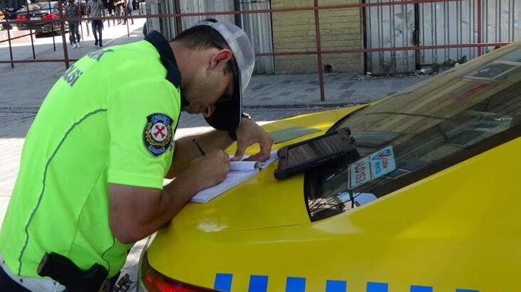 Taksim’de denetim! 8 taksiye 14 bin 640 TL ceza kesildi