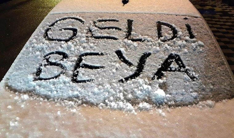 Tekirdağ’ın yüksek kesimlerine kar yağdı: ‘Geldi be ya…’
