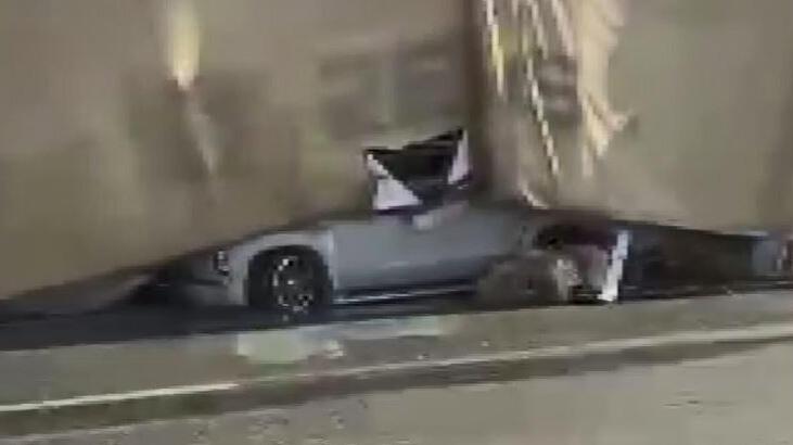 TIR’ın altından mucize kurtuluş