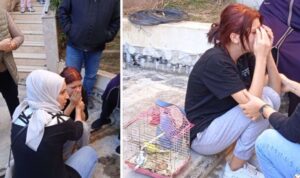 Ümraniye’de yangın paniği: Gözyaşları içinde kuşlarını alıp dışarı çıktı