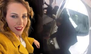 Ünlü oyuncu Ayten Soykök Taksim’de yayaların arasına daldı: Son anda kurtuldular