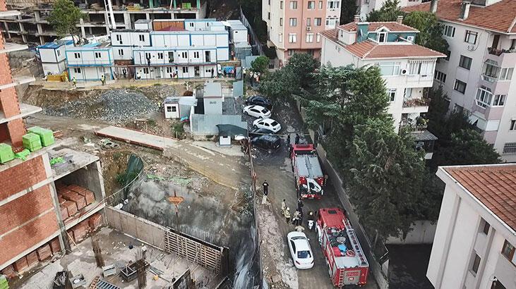 Üsküdar’da bina inşaatında toprak altında kalan işçi yaralandı