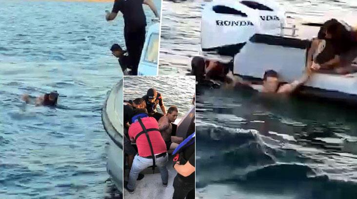 Ye: İstanbul! Polisten kaçmak için denize atlayıp 2 kilometre yüzdü