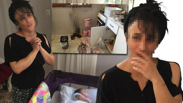 Yeni doğum yapan kadına sevgili dayağı