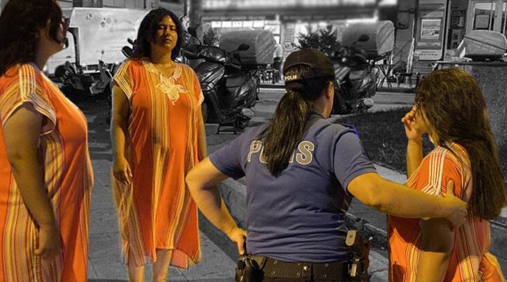 Yer: Beyoğlu! 5 saat kaldırımda hareketsiz bekledi