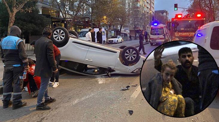 Yer: İstanbul! Park halindeki iki araca çarptı… Gazetecilere tepki: Çekmeyin