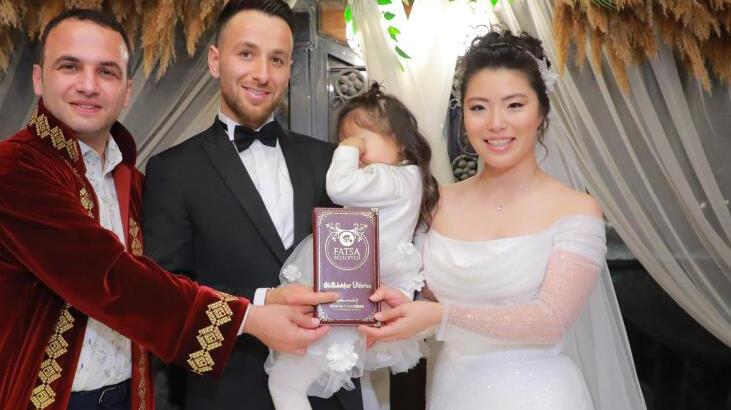 Yılın ilk nikahı! Ordu’ya Japon gelin geldi