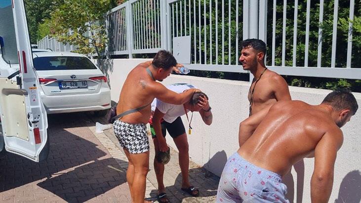 Yüzme havuzunda yangın paniği; 4 kişi dumandan etkilendi